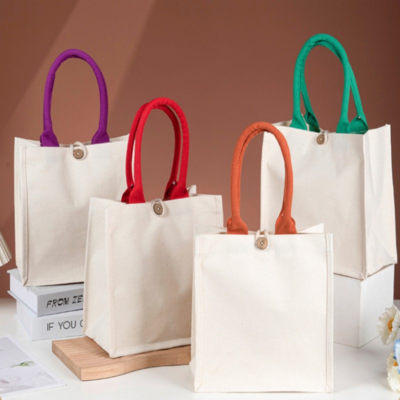 Contra palpate Canvas Tote Bag cum ligno Puga pyga