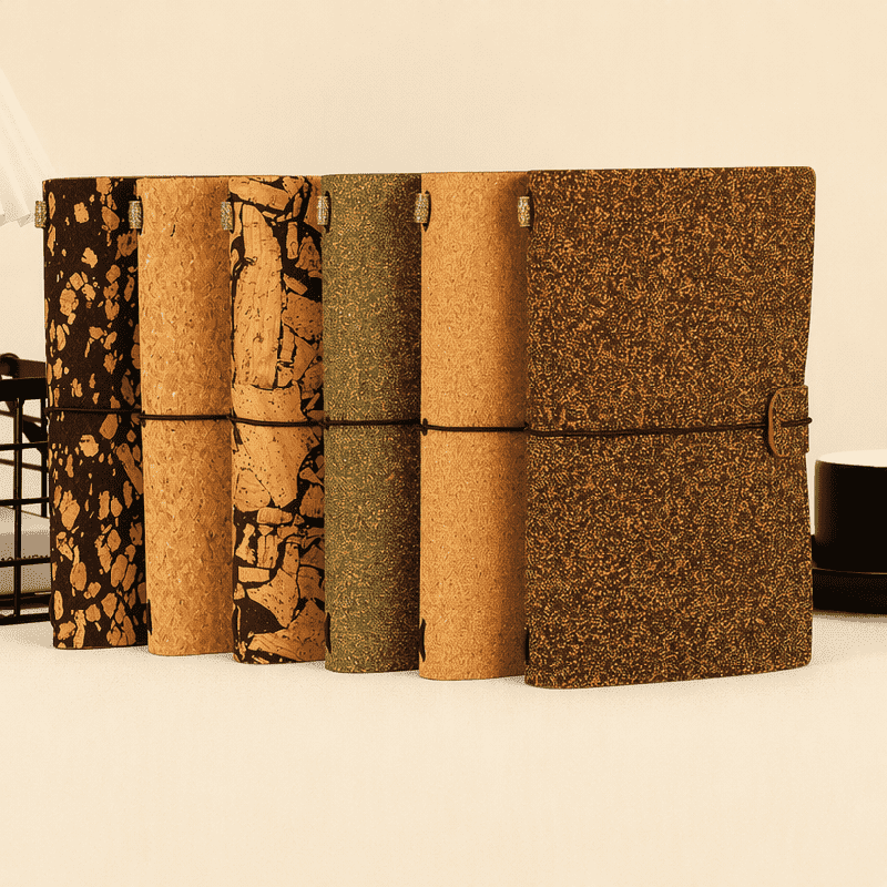 Eco Friendly Cork Coffee Tea Ground Travellers Notebook