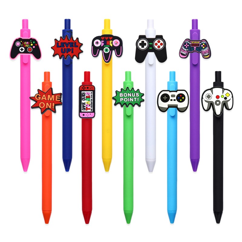 Ludus Controller Silicone lepos Retractable Black Ink Gel Pen