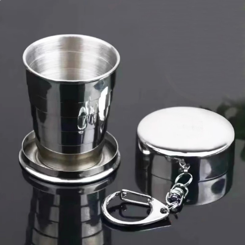 Portable Collapsible Steel Travel Cup
