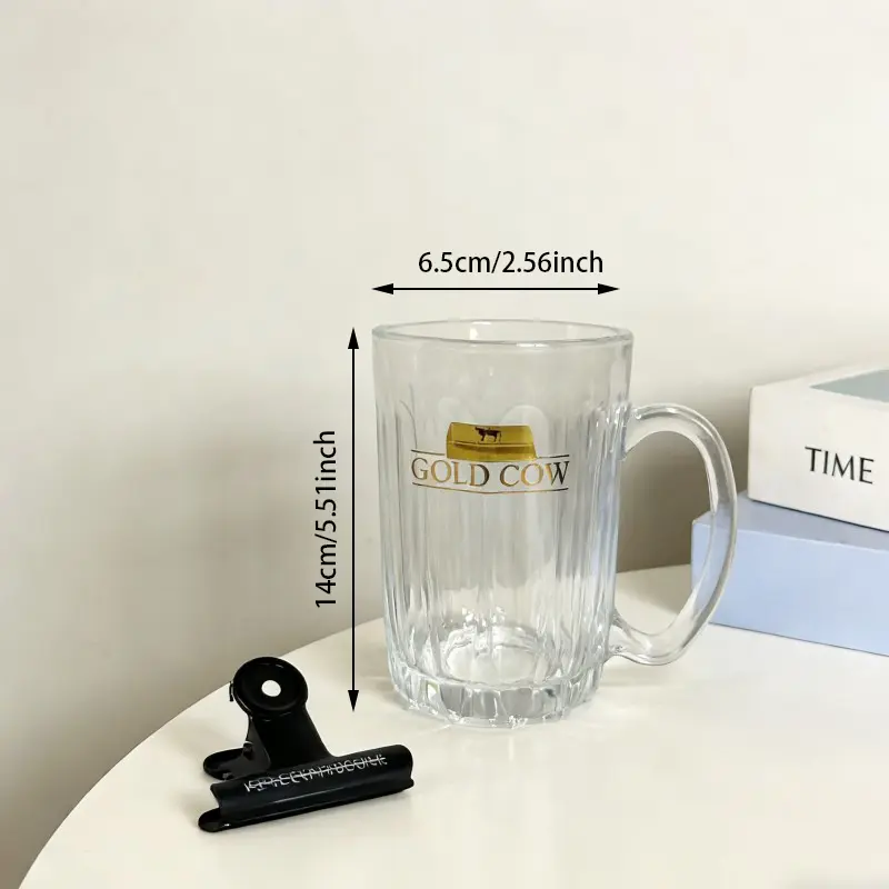 Striata textura Vitri Beer Mug